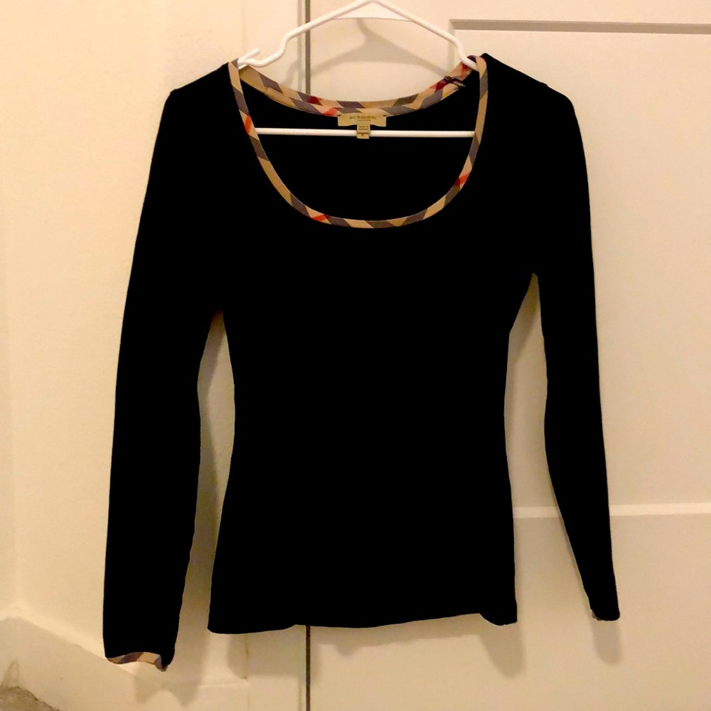 Authentic Burberry long sleeve top size small